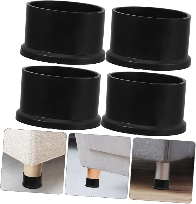 VILLCASE 4Pcs Rubber Chair Leg Caps Non Slip Floor Protectors for Furniture Compatible with Tables Stools Chairs Moisture Barrier to Keep Floors Dry - Image 7
