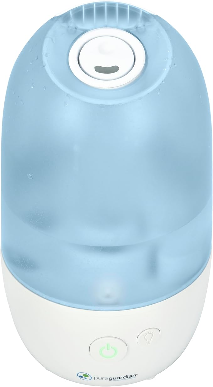 PureGuardian Ultrasonic Cool Mist Humidifier with Aromatherapy Tray, 70-Hour Run Time, 1-Gallon Tank Capacity, 320 Sq. Ft. Coverage for Small Rooms, Quiet Operation, H975AR - Image 9