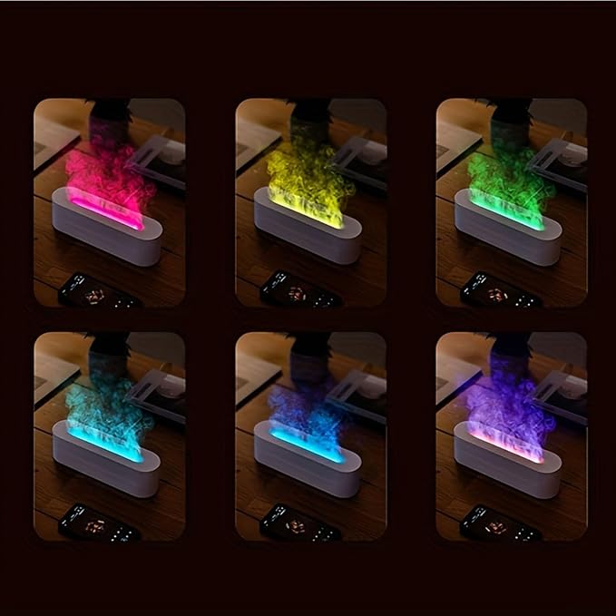 Aromatherapy Essential Oil Diffuser, Timer Off Flame Humidifier, 150ml Capacity, for Yoga, Home, Office, School,White - Image 5