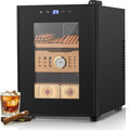 FOHERE Cigar Humidor Electric 18L with Temperature Control, Cigar Cooler with Humidity Control, Spanish Cedar Wood Shelves and Thermometer(190 Counts Capacity), Gift for Businees Partner by HOME