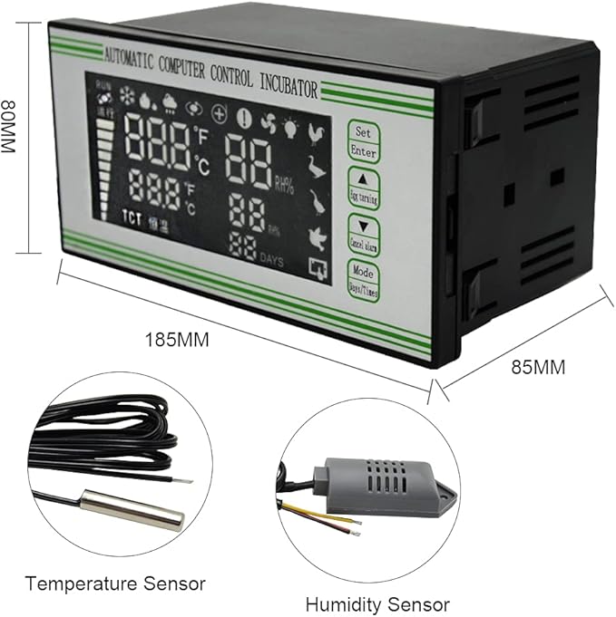 Fully Automatic XM-18S Incubator Controller Thermostat Temperature Humidity Controller for Egg Incubator - Image 2