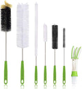 Long Bottle Brush, 17 in Bendable Cleaner Brushes for Cleaning Neck Beer Bottles, Wine, Baby Bottles, Water Bottles, Tumblers, Flask, Bird Feeder, Vase, Pipes and Brewing Supplies 7 Pack by Haomaomao