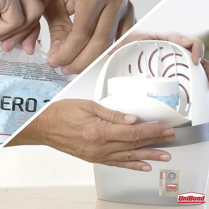 UniBond AERO 360° Moisture Absorber Waterfall Freshness Refill Tab, Aromatherapy, Ultra-Absorbent and Odour-Neutralising, for AERO 360° Dehumidifier, Condensation Absorbers, Twin Pack (2 x 450g) - Image 7