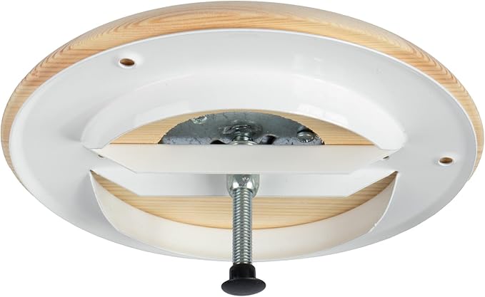 Ø4 Inch Round Sauna Vent Air Diffuser - Adjustable Pine Wood Air Supply Cover - Universal Diffuser - Wooden Air Intake Sauna Accessories, Vent Covers for Home Sauna, Indoor Sauna, Steam Sauna - Image 9