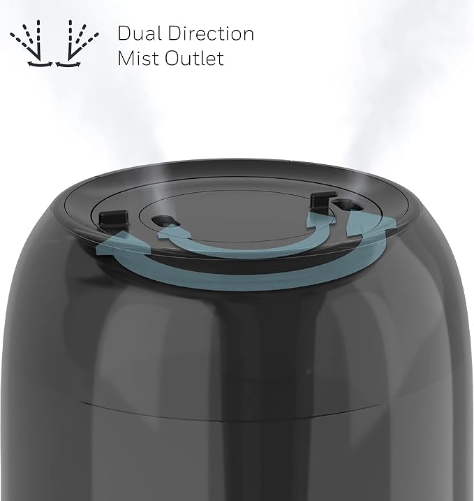 Honeywell Ultra Comfort Cool Mist Humidifier, No Filter, Easy to Fill and Clean, Cleaning Brush Included, Ultra Quiet, Use With Essential Oils for Extra Comfort, Black, HUL545B - Image 3