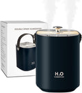 Humidifiers for bedroom,1.2L Portable Cool Mist Humidifiers Auto Shut-Off USB Desk Humidifier,with Warm Night Light and Dual Nozzle Design for Bedroom Travel Office（Blue） by Senyucom