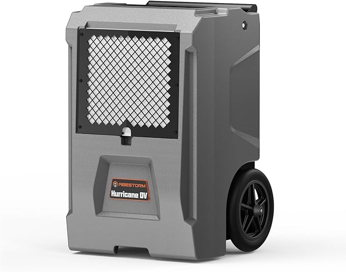 ABESTORM Hurricane DV Commercial Dehumidifiers with Pump and Drain Hose, Auto Defrosting Industrial Dehumidifiers with Wheels for Basements, Water Damage Restoration or Garages by AbestormSolutionsINC