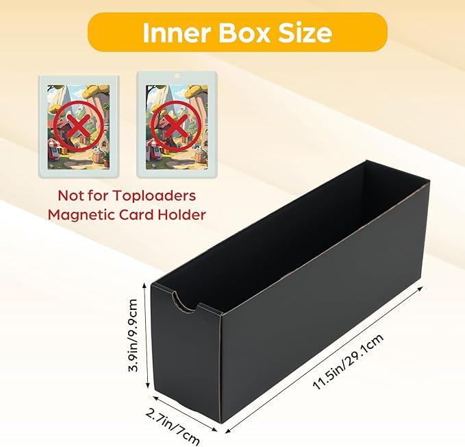 RLAVBL 12-600 CT Trading Card Storage Box with 48 Dividers, 12000+ Card Deck Box for MTG, TCG, PTCG, and Sports Cards Organizer - Image 3