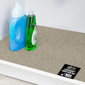 GORILLA GRIP LeakGuard Non-Adhesive Under Sink Mat for Kitchen Cabinet, 24x60, Waterproof Quick Dry Shelf Liner, Durable Absorbent Felt Mats for Bathroom Sinks, Cabinets, Dresser, Easy to Trim, Beige by GorillaGrip