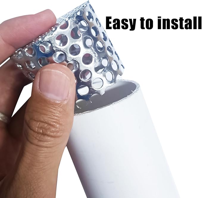PVC Termination Cap Stainless Steel Mesh Screen Vent Cover, for 1.64" to 1.98" Inner Diameter Furnace and Roof Vent Pipe, Conical Exhaust Pipe Cover End Porous Is More Conducive To Drainage - Image 3