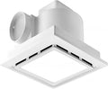 Bathroom Exhaust Fan with LED Light Ceiling Mount Ventilation Fan 110 CFM 1.0 Sones 4 Inch Duct Quiet Bathroom Vent Fan with Light Combo 5000K for Home Bath Hotel (Square) by Unknown