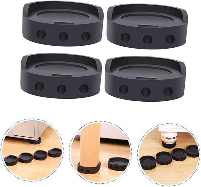 ARTIBETTER 8pcs Vibration Pads for Washer Non-Skid Protector Mat for Dryer Machine Floor Protectors for Washing Machine Table Leg Slip Mats - Image 4