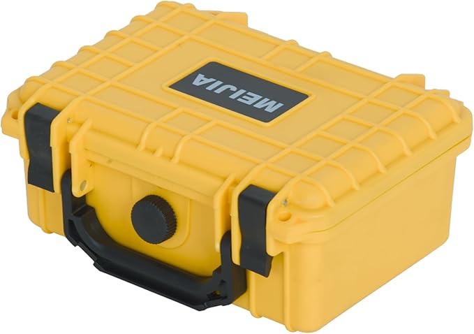 MEIJIA IP67 waterproof hard compact case,Customizable Fit Foam,8.12”x6.56”x 3.56”,Fit Use of Drones, Cameras,Equipments,lens (Yellow) - Image 7