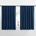 NICETOWN Blackout Curtains for Bedroom, Blackout Curtain Panels, Moroccan Blue, 1 Pair, 62 by 63-inch, Window Treatment Energy Saving Thermal Insulated Solid Rod Pocket Blackout Drapes/Draperies by NICETOWN