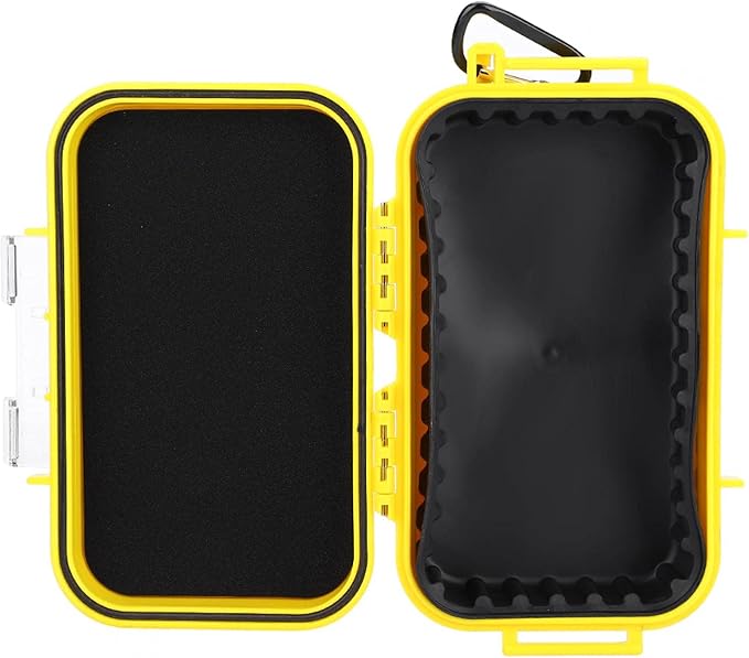 Small Waterproof Storage Case, Dry Box Protective Case Shockproof Survival Storage Container 6.29 * 3.54 * 1.57in Floating Hard Shell Wet Dry Box Airtight for Fishing Outdoor Gear - Image 2