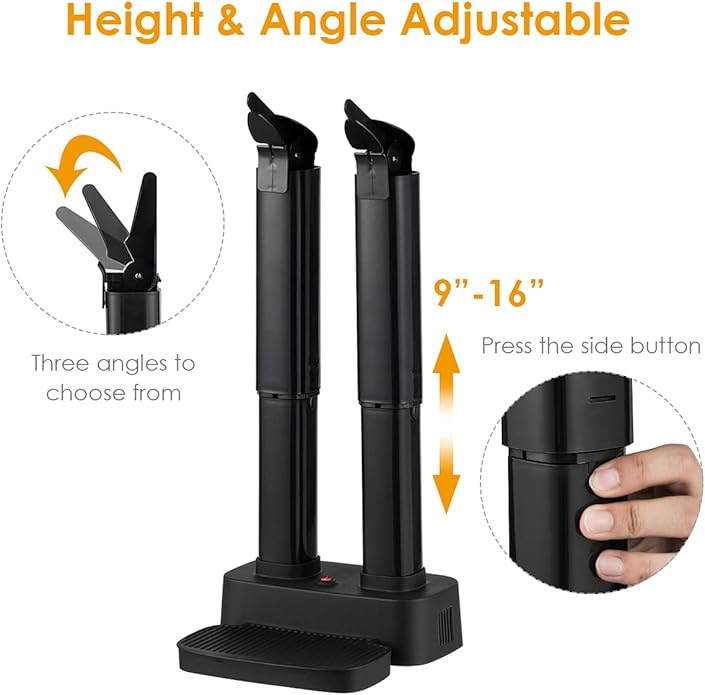 COSTWAY Electric Shoe Dryer, Double Free-Retractable Tubes for Boot, Glove, Suitable for Home, Hotel, Office - Image 2