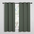 NICETOWN Blackout Curtain Panels, Home Decoration Thermal Insulated Solid Grommet Blackout Drape for Dining Room (Dark Mallard, 1 Pair, 42 by 63-Inch) by NICETOWN