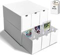 Trading Card Storage Box, Top Loaders Storage Box with 40 Dividers, Cardboard Toploader Card Boxes for Sports Card, Baseball, MTG, TCG, Playing Cards, 6 Drawer by Fageverld