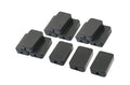 YXQ 55x35x15mm Junction Box w Hole Cover Small Waterproof Electric Project Case Black Plastic,12-Pack by YXQ