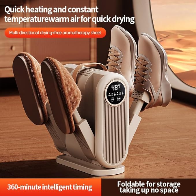 4-arms wet and dry dual-purpose shoe dryer Drying artifact with storage slots for aromatherapy tablets With free aromatherapy tablets - Image 2