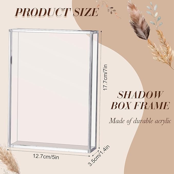 Clear Memory Box - Flowers Display Case, Tabletop Photo Holder, Multifunctional Storage Organizer, Souvenir Specimen Collection Box, Keepsake Container For Photos Specimens Souvenirs Postcards - Image 6