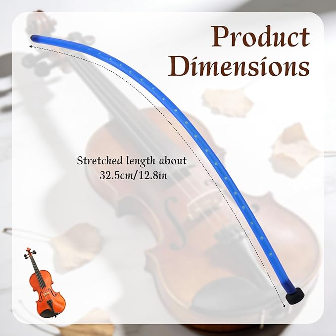 Violin Humidifier, Rubber Portable Violin and Viola Moisture F Hole Humidifier Tube Practical Musical Dampit Instrument Humidity Gift Maintenance Accessory for Cracking Prevention (Blue) - Image 2