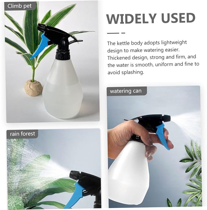 Toyvian 3pcs Watering Can Set for Plants Portable Humidifier Spray Nozzle for Terrariums and Indoor Gardens Lightweight Plastic Design - Image 2