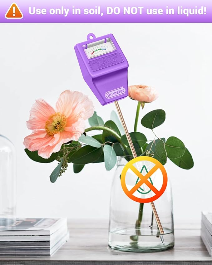 Soil Moisture Meter Tester for Plants, Hygrometer Moisture Sensor for Houseplants Indoor Outdoor Garden Lawn Use - Plant Water Meter Gauge Test Kit, No Battery Needed - Gardening Gifts - Image 5