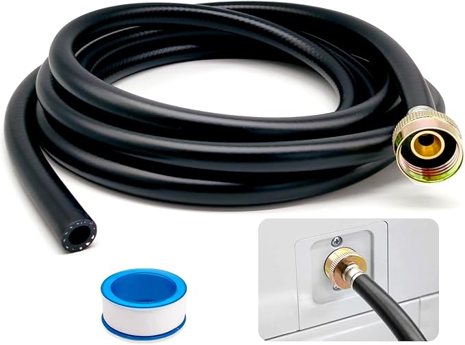 Leakproof Dehumidifier Drain Hose 3/4 Inch FHT Connection Brass Interface to Prevent Water Leakage 20 Feet Thickened Dehumidifier Hose with Rustproof Durable Connector Fits for Most of Dehumidifiers by Benwanfee