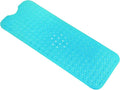 Anti-Slip Bathtub Shower mat, 39.3×15.7 inch（Approximately 100 × 40cm） Soft Oversized Machine Washable Non-Slip Bathtub mat with Drainage Holes, Bathroom Floor Suction Cup.（1-Clear Green） by ERASILKEN-X