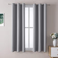 ChrisDowa Grommet Blackout Curtains for Bedroom and Living Room - 2 Panels Set Thermal Insulated Room Darkening Curtains (Light Grey, 38W x 54L) by ChrisDowa