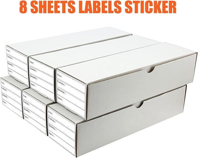 Trading Card Storage Box,6-Pack-4800 Count Corrugated Cardboard Card Box With Mtg/Magic/TCG Storage and Collection,Labels For Card Storage Box - Image 6