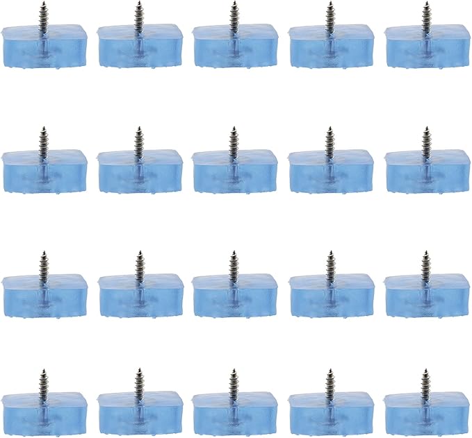 20PCS Screw on Furniture Pad,TTZEZE Furniture Sliders for Wooden,Heavy Duty Square Rubber Table Chair Leg Pads with Screws,Best Floor Protector,Protect Your Hardwood & Laminate Flooring from Scratches - Image 7