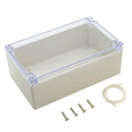 LeMotech ABS Plastic Junction Box Dustproof Waterproof IP65 Electrical Enclosure Box Universal Project Enclosure Grey with PC Transparent Clear Cover 7.9 x4.7 x2.9 inch(200 x120 x75 mm) by LeMotech