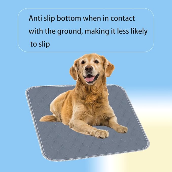 RIQINXIN Waterproof Washable Chair Pads for Incontinence Absorbent Reusable Seat Protector Pads for Recliner Quilted Seat Cover for Adults Senior Kids 2pcs Gray - Image 4
