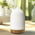 Essential Oil Diffuser Humidifiers, Aromatherapy Diffusers, Ceramic Essential Oil Diffuser, 7 Color LED Lights Auto Shut-Off, 4 Timer Mode for Office and Room 100ML White by Vasysvi