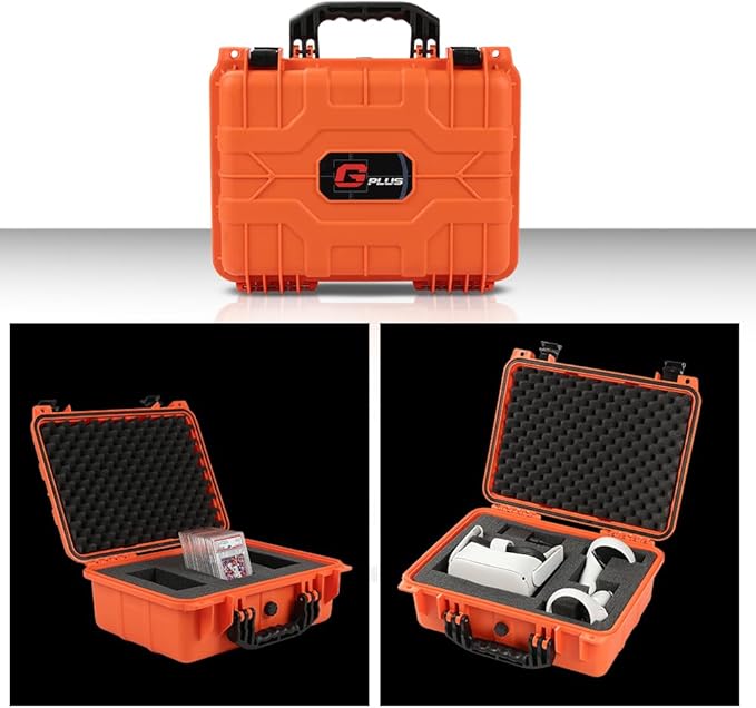 G-PLUS Graded Card Storage Box Compatible with BGS PSA SGC FGS Weatherproof Graded Trading Cards Box (Large, Orange) - Image 9