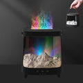 Essential Oil Diffuser, Upgraded Portable Aurora Flame Aromatherapy Scent Aroma Diffusers, 200ml Ultrasonic Cool Mist Humidifiers, Timer & Auto-Off for Home, Room by Eiifiter