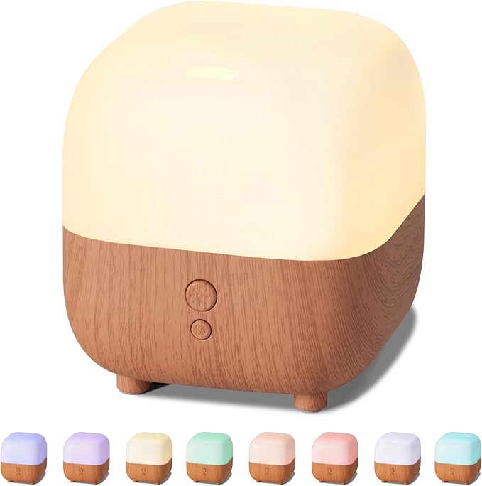 InnoGear 150ml Essential Oil Diffuser, 5-in-1 Diffusers for Home Scent 8 LED Color Aromatherapy Diffuser Air Desk Mini Humidifier Small Vaporizer Aroma Diffuser for Computer Laptop Office, Medium by InnoGear