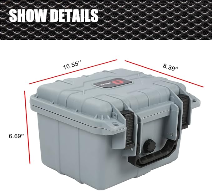 G-PLUS Graded Card Storage Box Compatible with BGS PSA SGC FGS Weatherproof Graded Sports Trading Cards(Small, Gray) - Image 2
