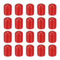 DMiotech 20 Pack 1/2" ID Red Screw Thread Protectors Rubber End Caps Bolt Covers for Screw Bolt Furniture Pipe by DMiotech