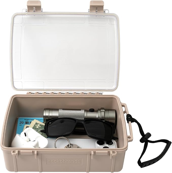 geckobrands Waterproof Dry Box with Silicone Liner – Durable, Dust-Proof, Crush-Proof Storage for Electronics and Gear - Image 3