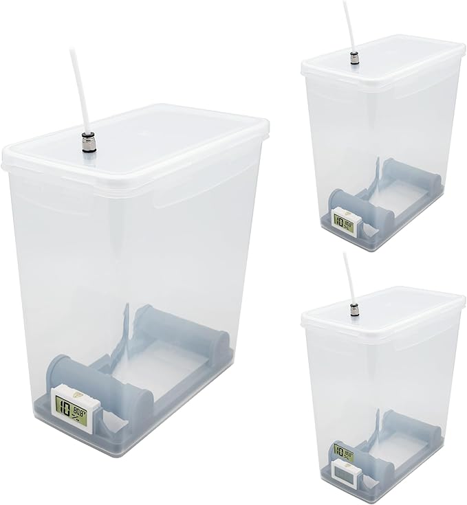 3D Printing Filament Storage Box, Dryer Box Continuous Filament Sealing and Protection While Printing, 5.8L Capacity Compatible with 1kg PLA PETG ABS TPU (Gray Without Desiccant) by ANQUORA