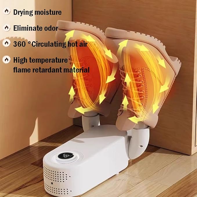 Boxing Glove Dryer, Boot & Shoe Dryer - Portable Foldable Drying Rack with Heat Blower & UV, Constant 118.4°F, 2-H Timer - Image 3
