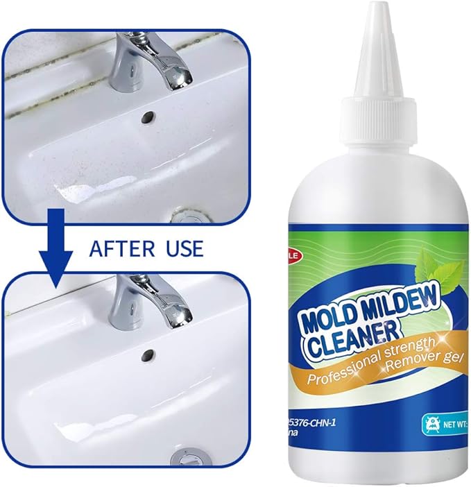 Mold Mildew Cleaner Gel Household Cleaner for Wall Tiles Grout Sealant Bathroom Cleaning Home Kitchen Sinks Cleaning - 8 Fl.Oz(Pack of 1) - Image 2