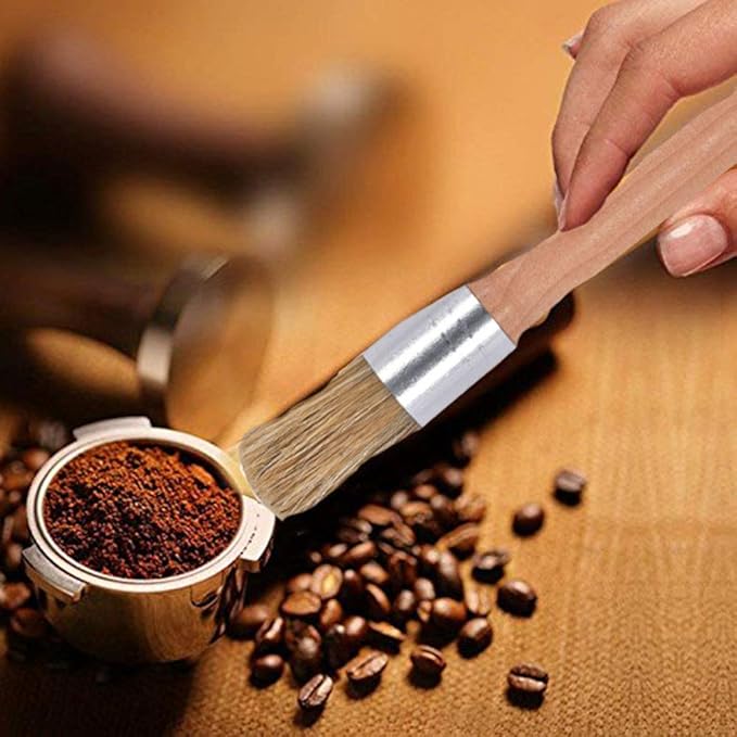 Coffee Machine Cleaning Brush Set - 4 Piece Set Including Wooden and Nylon Brushes for Grinders and Group Heads - Image 6