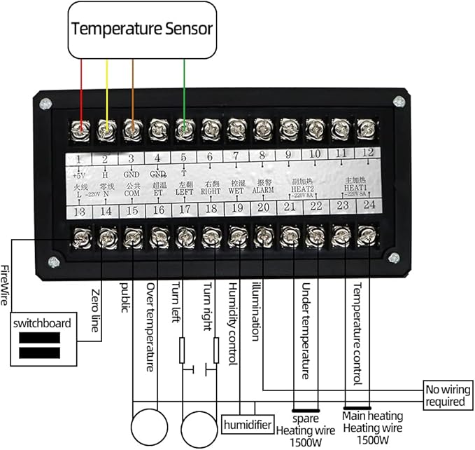Fully Automatic XM-18S Incubator Controller Thermostat Temperature Humidity Controller for Egg Incubator - Image 3