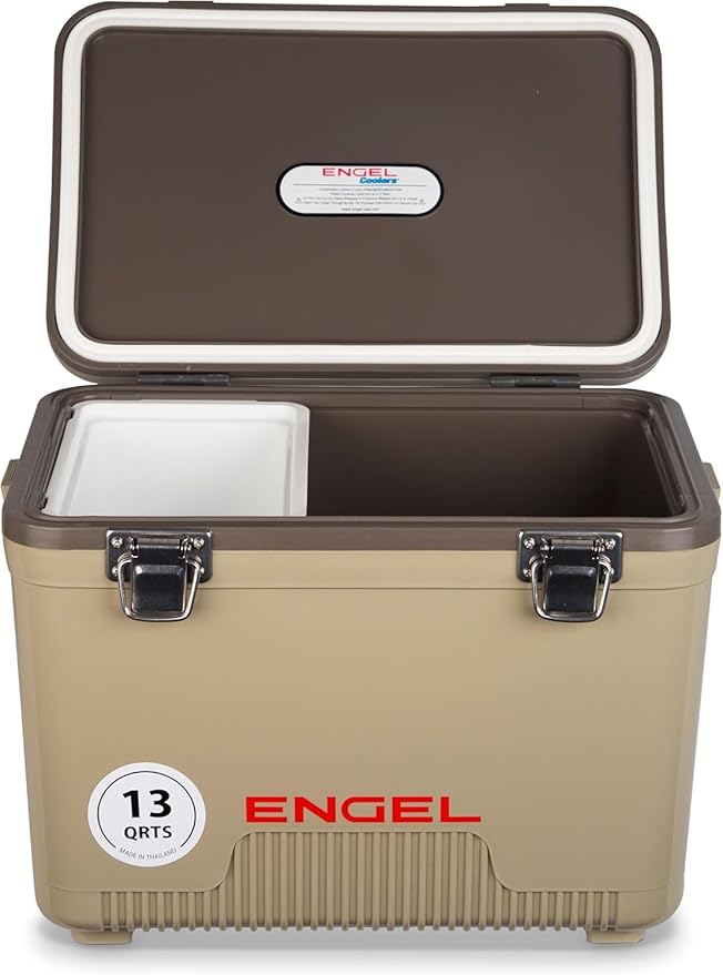 ENGEL 13qt Leak-Proof, Air Tight, Drybox Cooler and Small Hard Shell Lunchbox for Men and Women by ENGEL