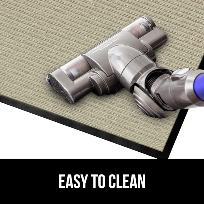 GORILLA GRIP Waterproof Traffic Guard Door Mat, 2 Pack Heavy Duty Entryway Mats, Strong Backing Commercial Utility Rugs for Office Hallway, Garage Floor and Home, Low Profile Carpet, 35x23, Beige - Image 9