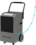 Traver Force Commercial Dehumidifier, 170 Pint Large Dehumidifier with Pump Drain Hose, Up to 7,500 sq. ft, for Crawl Space, Basement, Warehouse, Water Damage Restoration, Job Sites by Unknown